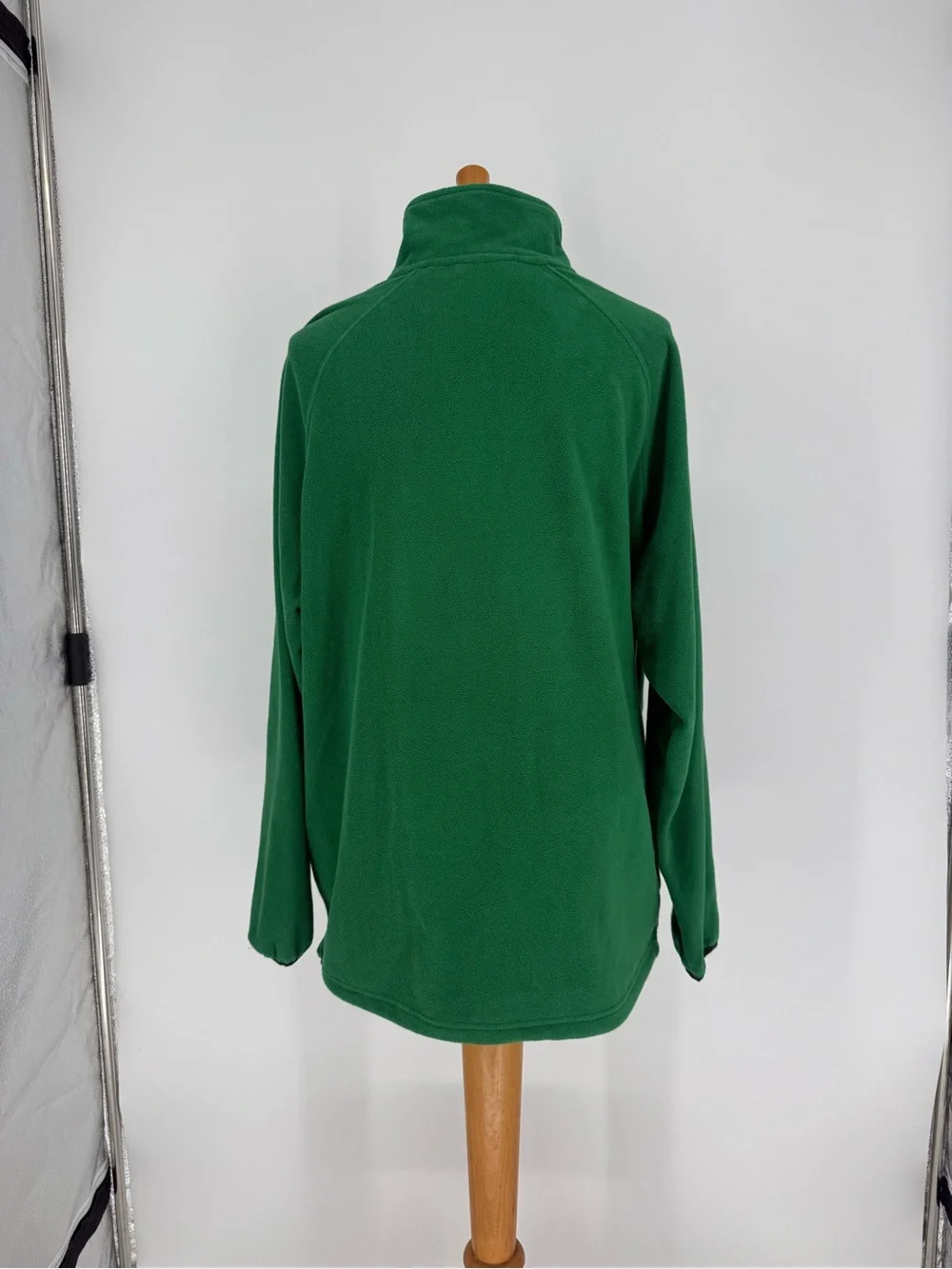 Masters Collection Classic Green Half-Zip Fleece Pullover size Large